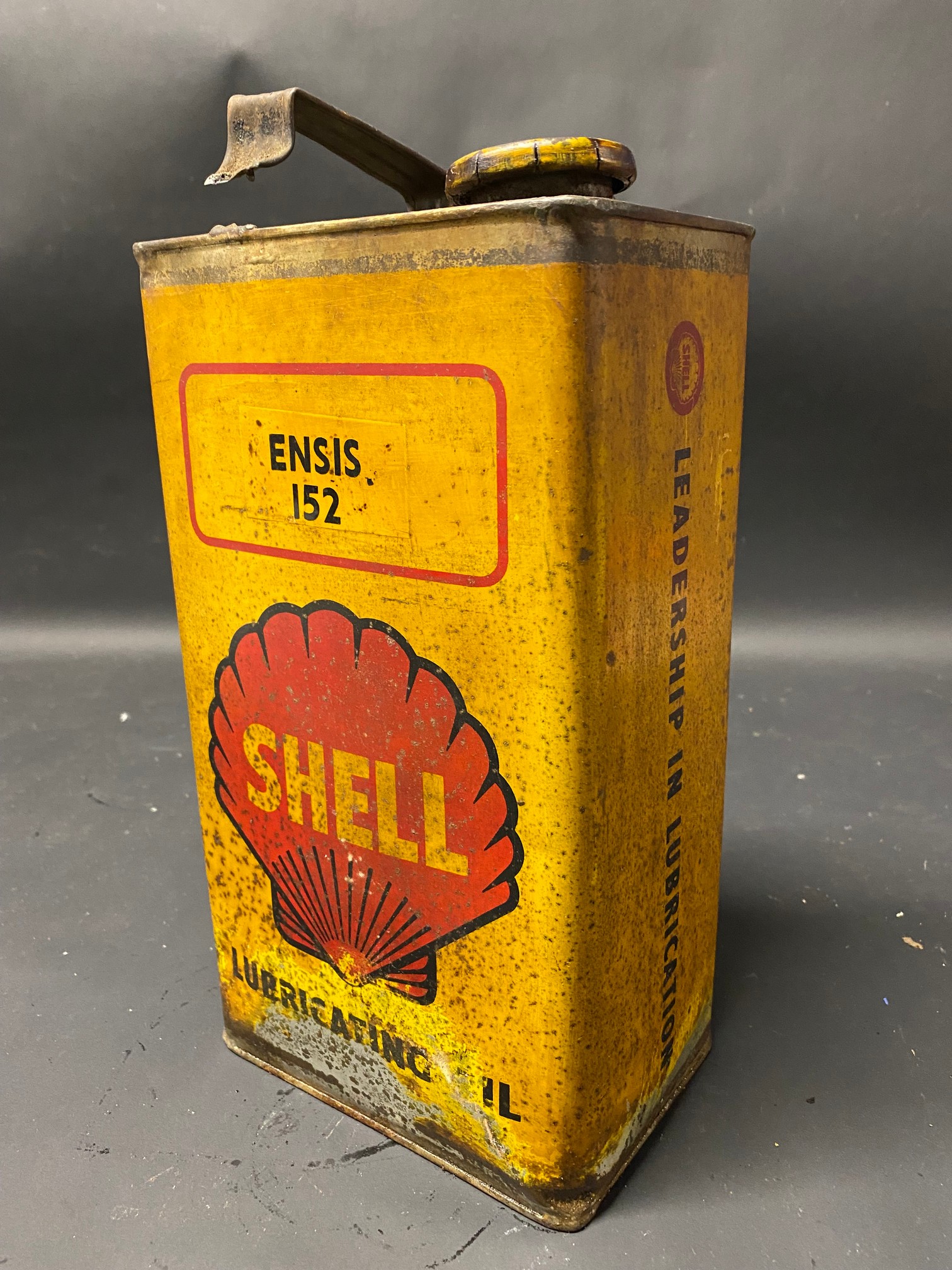 A Shell Lubricating Oil gallon can. - Image 2 of 4