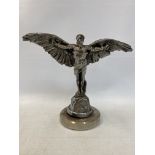 An 'Icarus' car mascot by George Colin for Finnigans of London, 1920s, fully stamped, display base