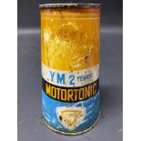 A Purfina Motortonic conical can.