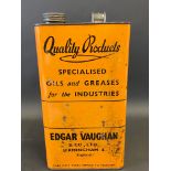 An Edgar Vaughan gallon can.