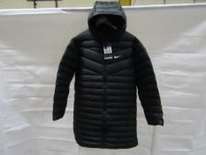 Nike Womens Down Fill Long Cream Jacket, New Size M RRP £140