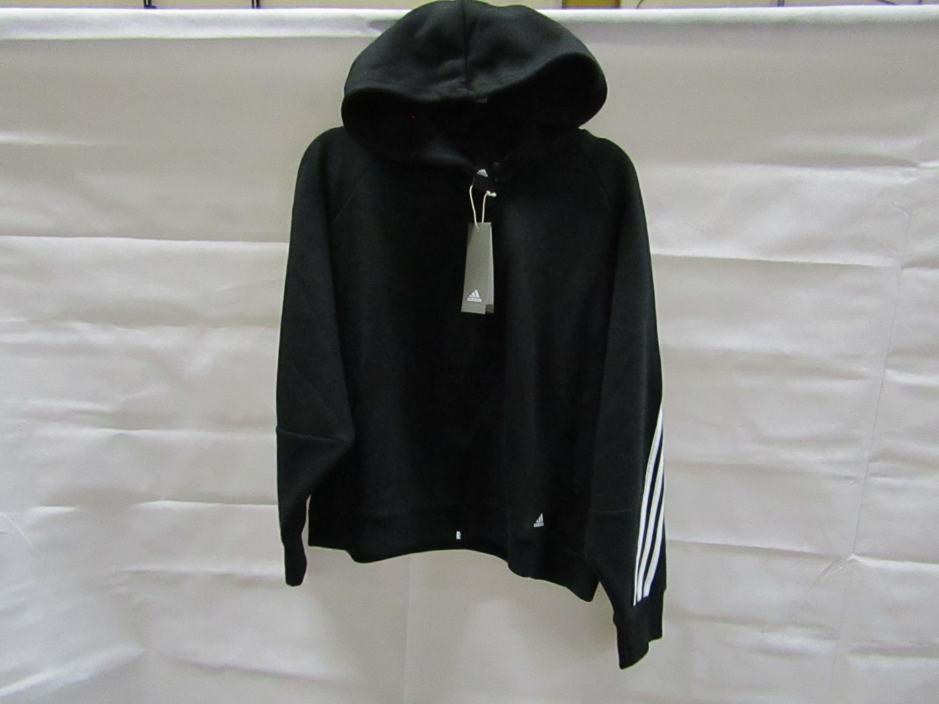 Adidas Womens Full Zip Hood size XXL new with tag RRP £50 see image for design