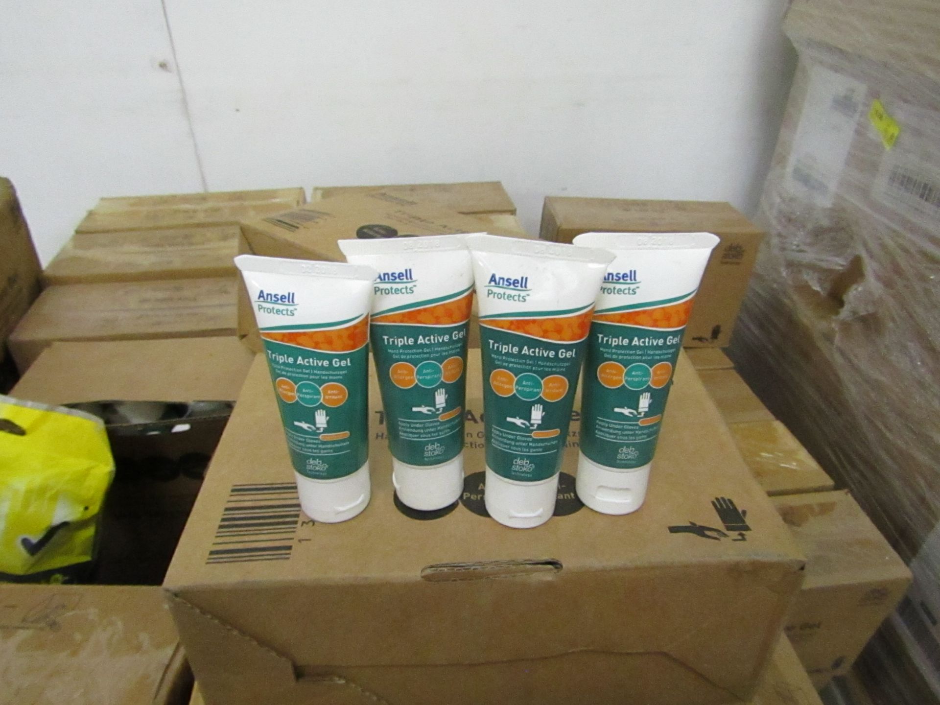 5x Boxes Containing 24 Units Per Box Being : Ansell Protects - Triple Active Hand Gel ( 30ml Tubes )