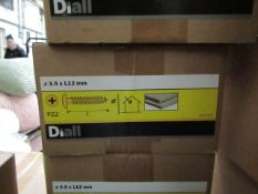 Diall - Wood Screw Pan YZP 3.5x12mm Loose - Unused & Boxed.