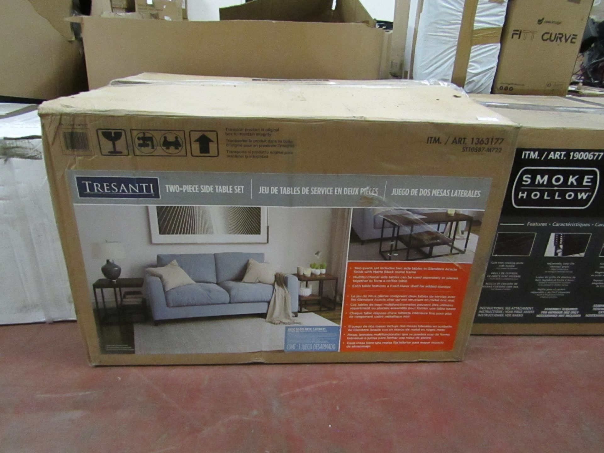 Tresanti - Two Piece Side Table Set - Unchecked & Boxed. RRP £119.99 @ Costco.