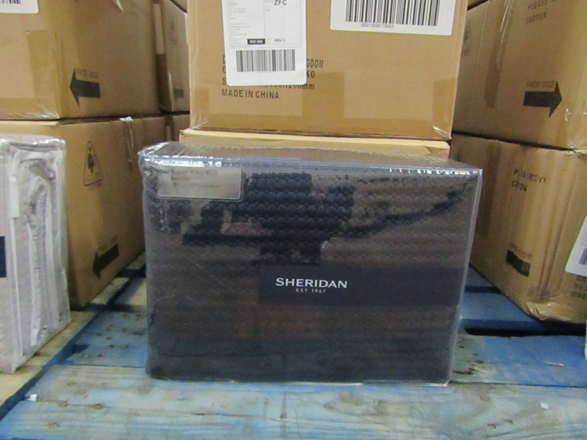 Sheridan - Christobel Bedskirt - Colour Midnight - Size Super-King - New & Packaged. RRP £75.