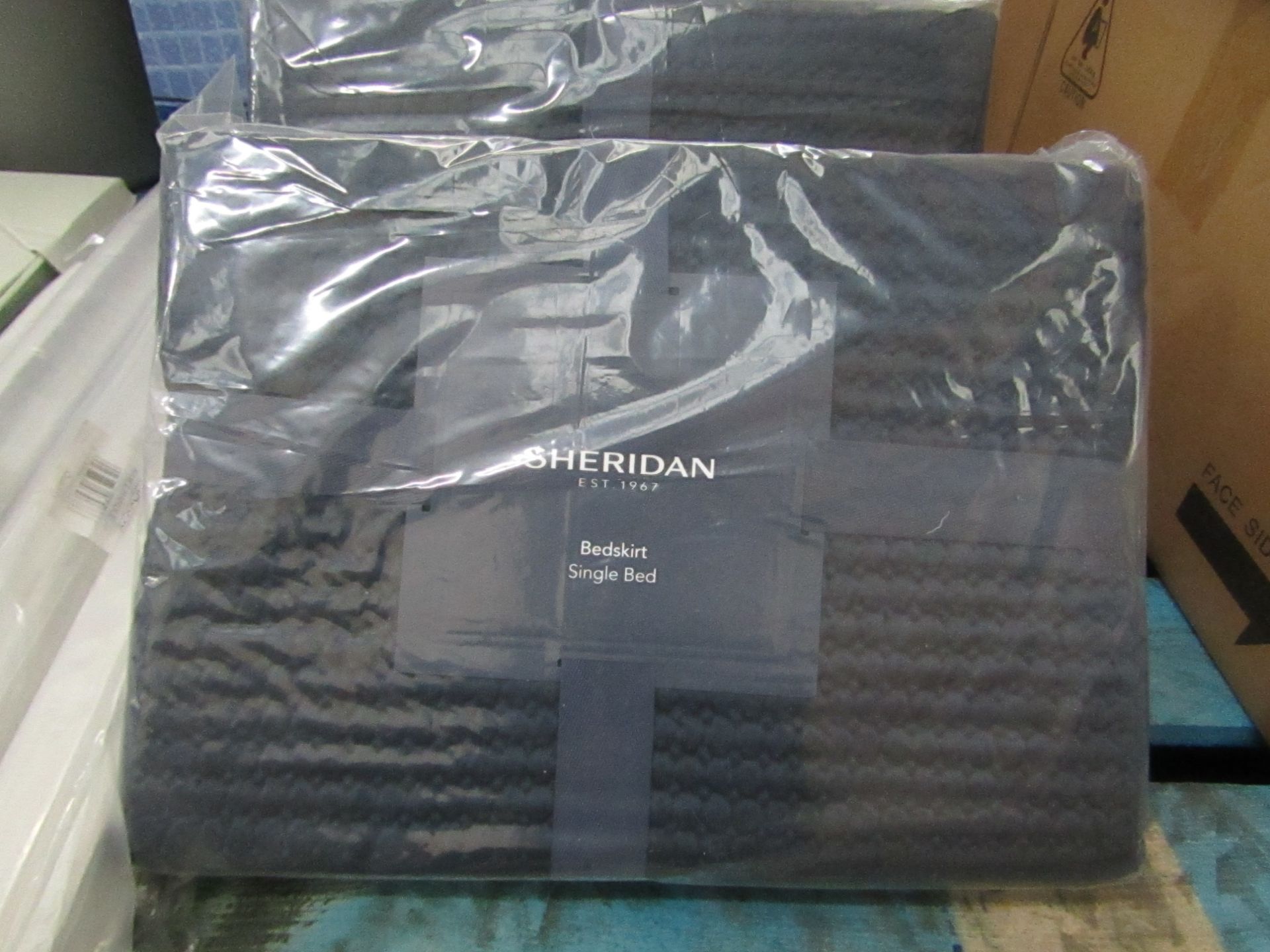 Sheridan - Christobel Bedskirt - Colour Midnight - Size Single - New & Packaged. RRP £75.