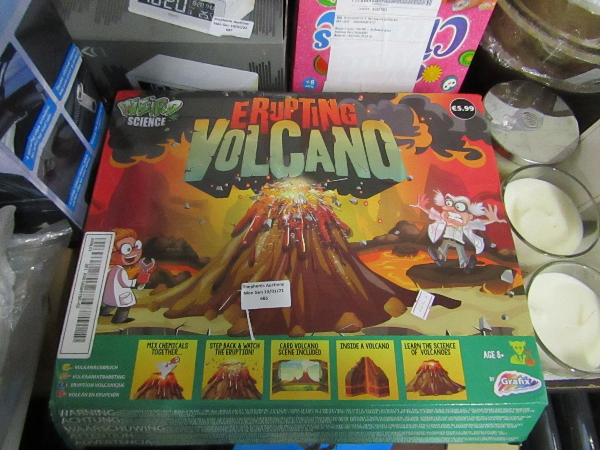 2x Weird Science - Erupting Volcano - Unchecked & Boxed.