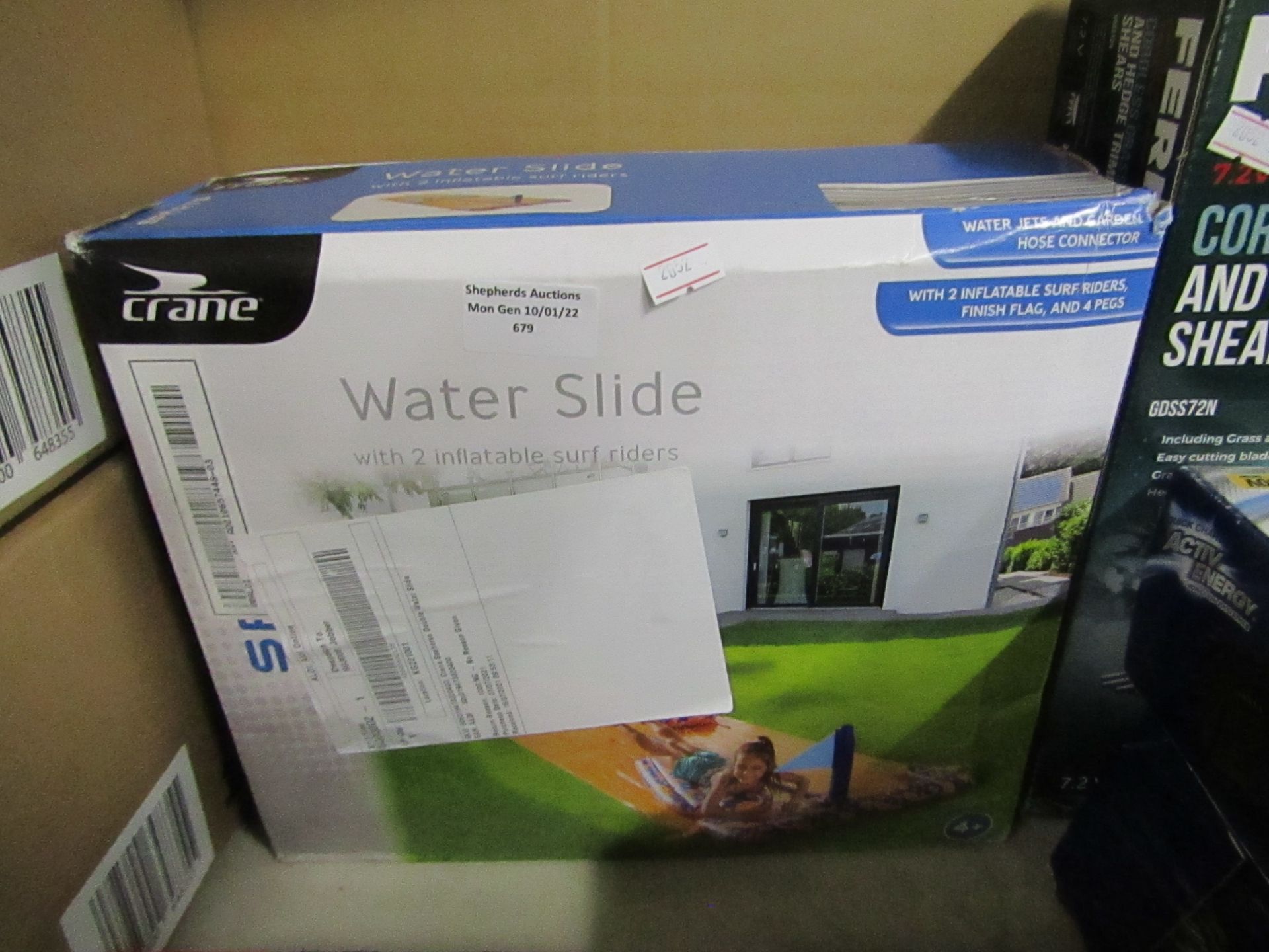 Crane - Water Slide With Inflatable Surf Boards - Unchecked & Boxed.