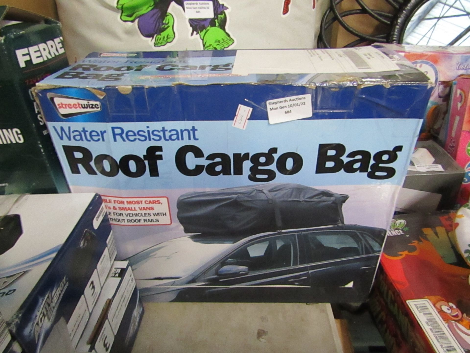 Stretwize - Water Resistant Roof Cargo Bag ( Suitable For Most Car Models ) - Unchecked & Boxed.