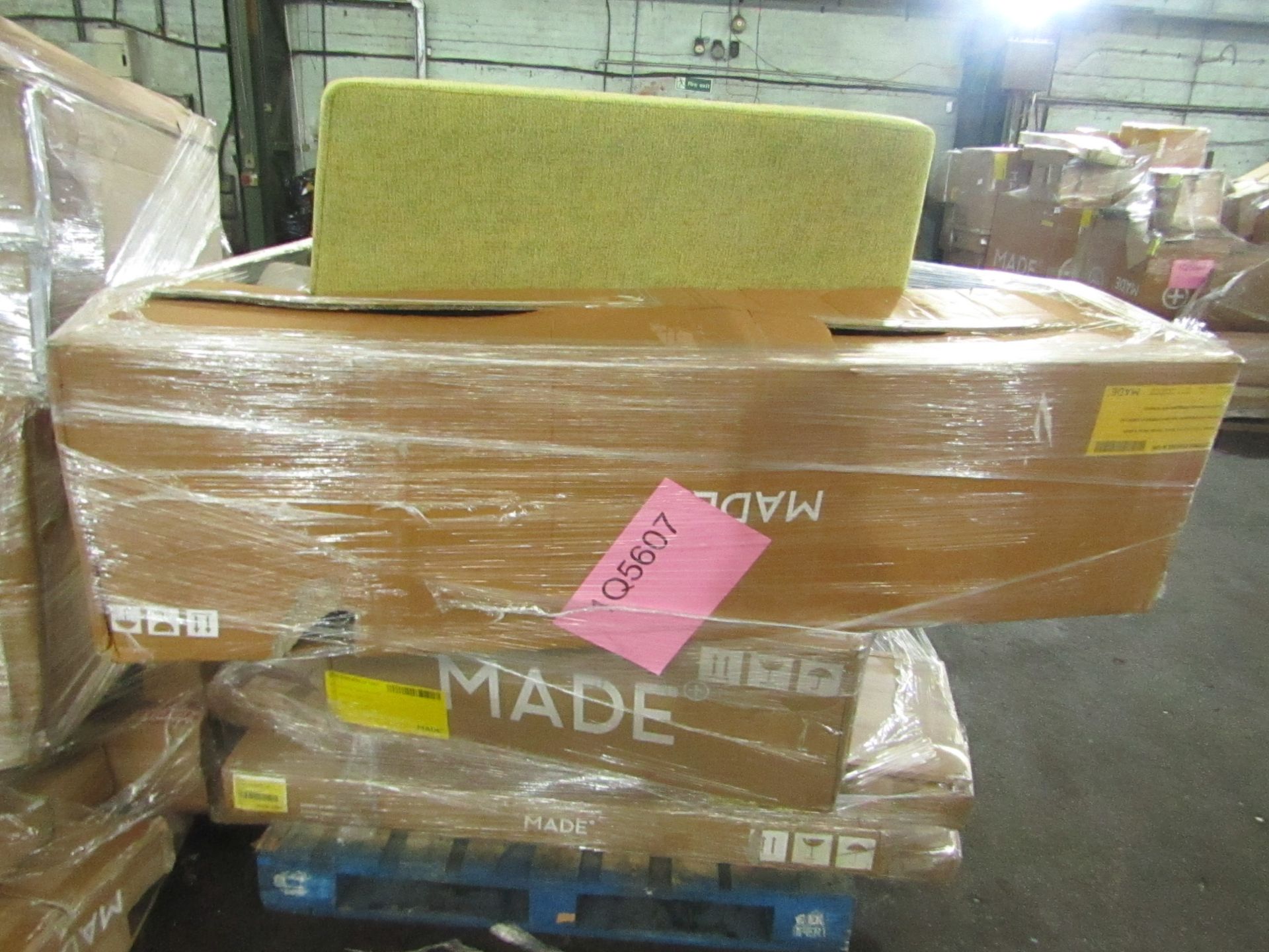 Mixed pallet of Made.com customer returns to include 11 items of stock with a total RRP of