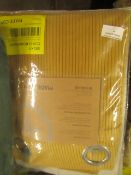 1 x Made.com Selky Corduroy Eyelet Pair of Curtains 140 x 260cm Mustard Yellow RRP £69 SKU MAD-AP-