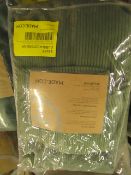 1 x Made.com Selky Corduroy Eyelet Pair of Curtains 140 x 260cm Sage Green RRP £69 SKU MAD-AP-