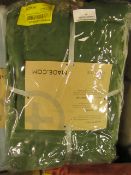 1 x Made.com Brisa 100% Linen Fitted Sheet Super King Moss Green RRP £65 SKU MAD-AP-FITBRS126GRE-