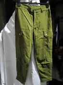 Converse Cargo trousers in Khaki Green, new, size says AUS 10