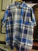 Tommy Hilfiger Check Short Sleeve Shirt Size 2 X/L New With Tags