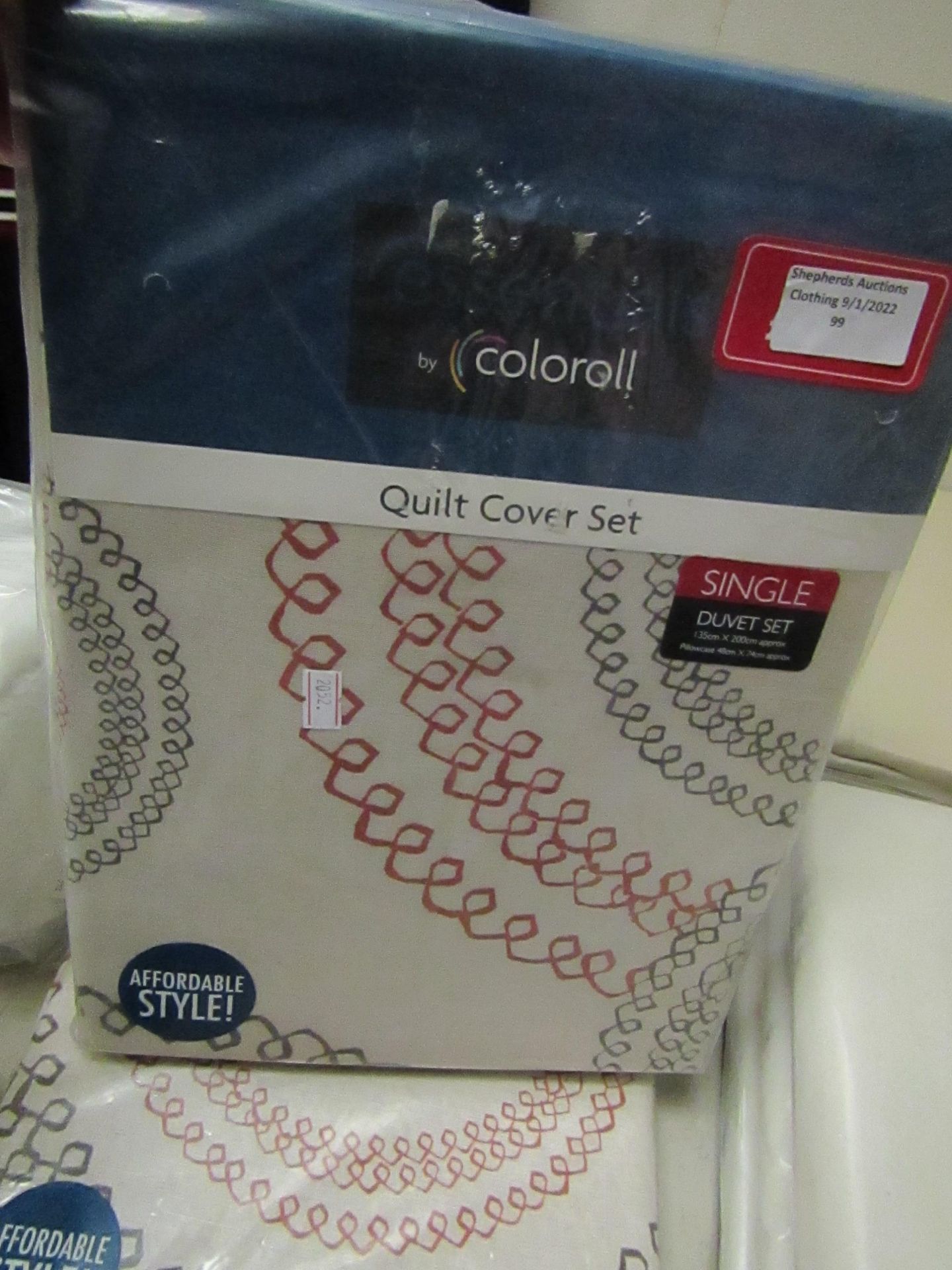 Coloroll Quilt Cover With Pillowcase Single New & Packaged