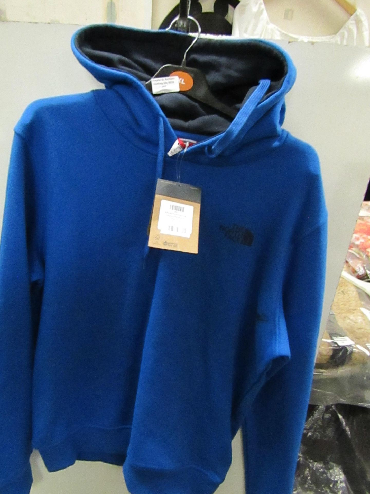 The North Face Hoody Blue Size M ( Has Got A Mark On The Front )Otherwise Unworn With Tags