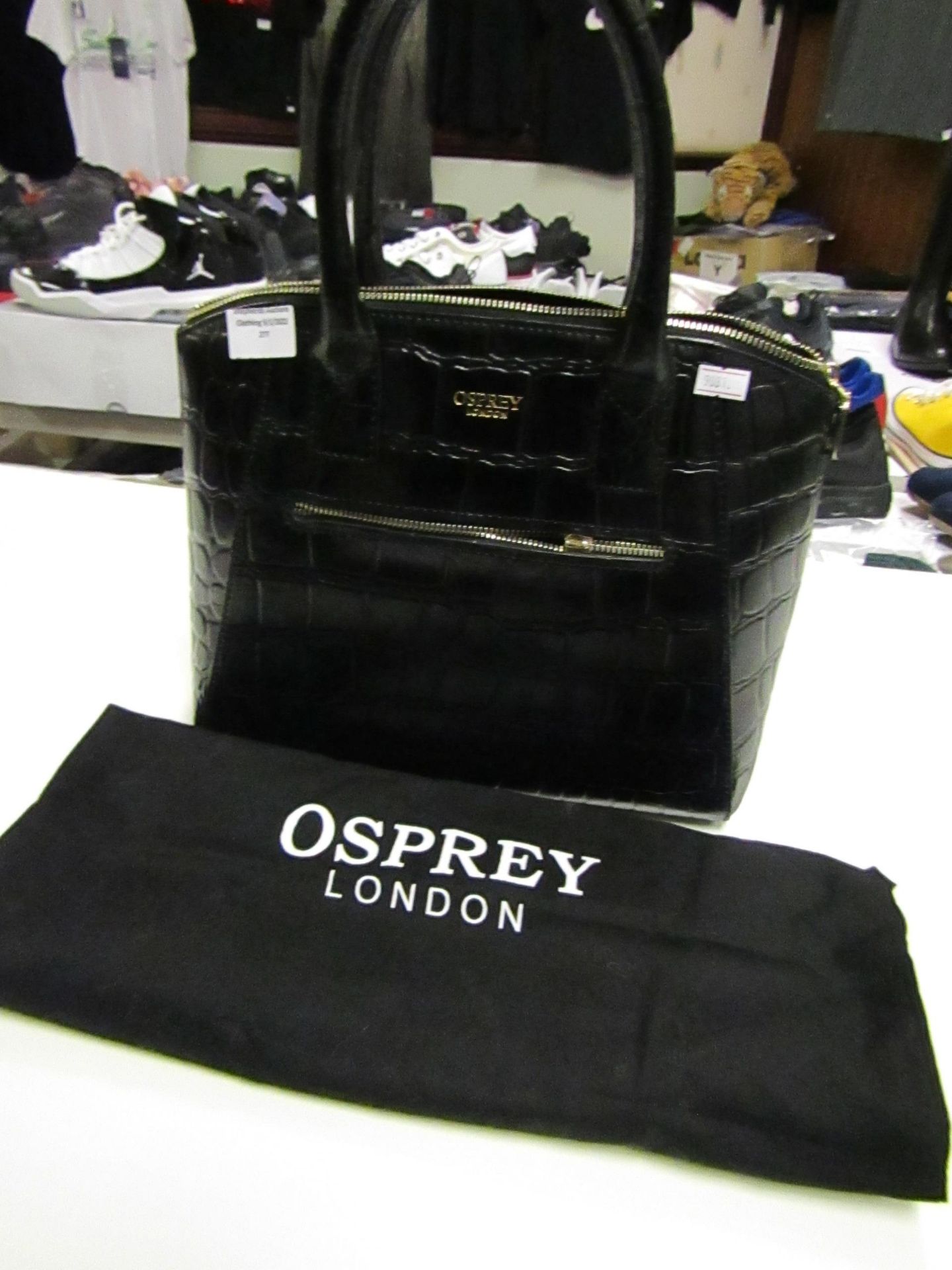 Osprey Hand Bag Black With Dust Bag ( May Have Had Very Light Use)