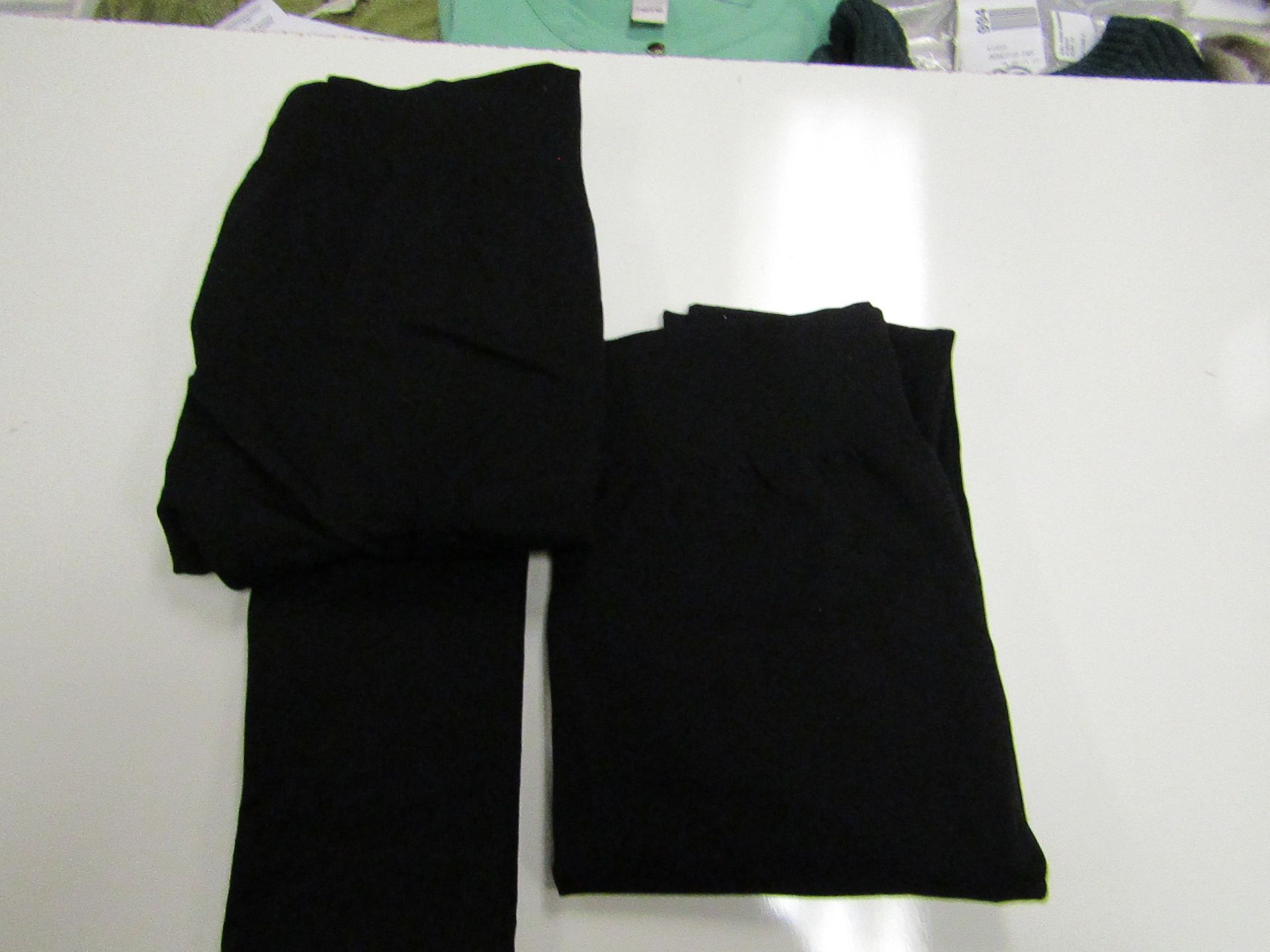 2 X Pairs of Ellen Reyes Fleecy Lined Leggings Black Size X/L new No Packaging