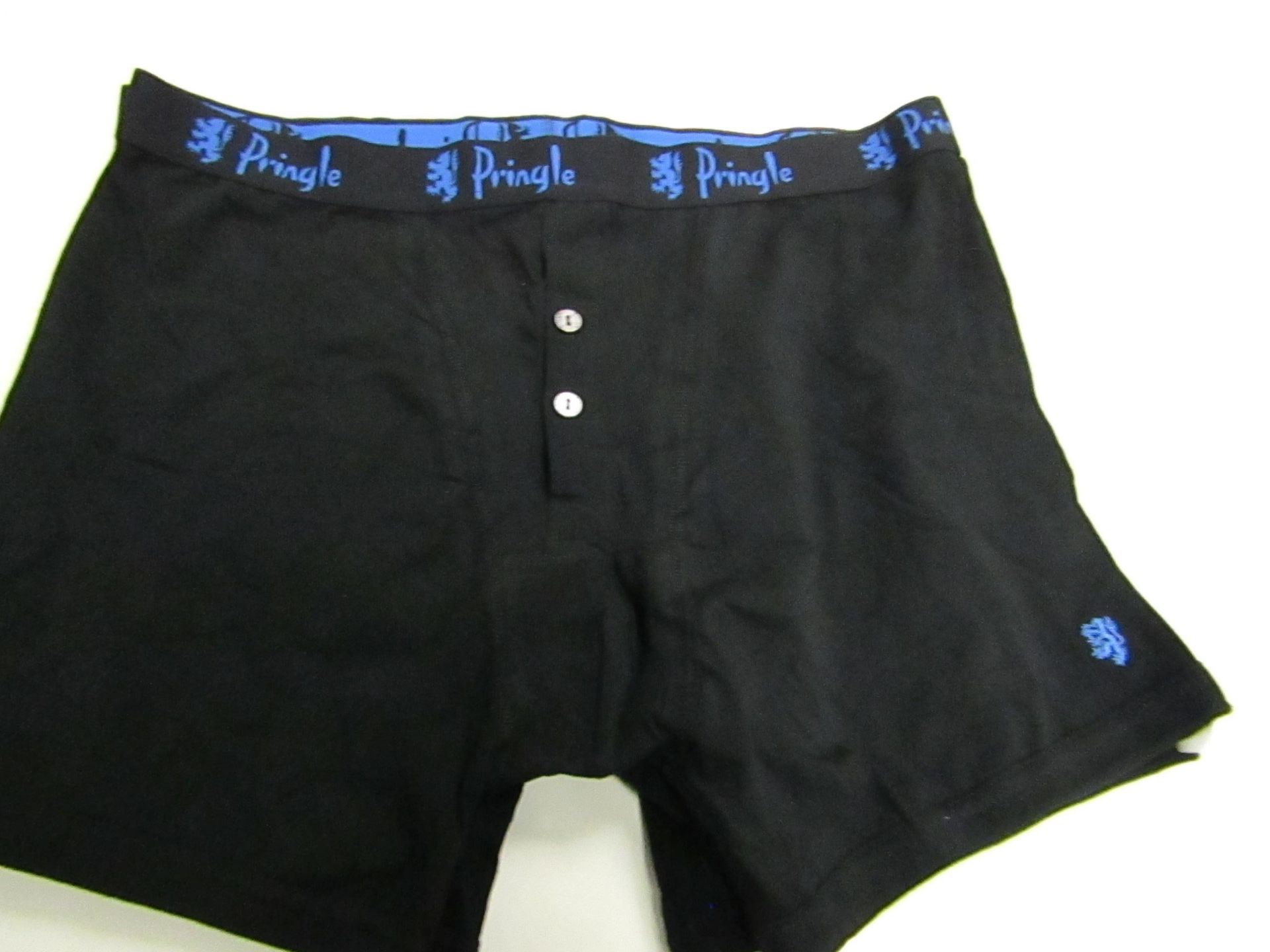 3 X Pringle Classic Boxer Shorts Black Size X/L New With Box