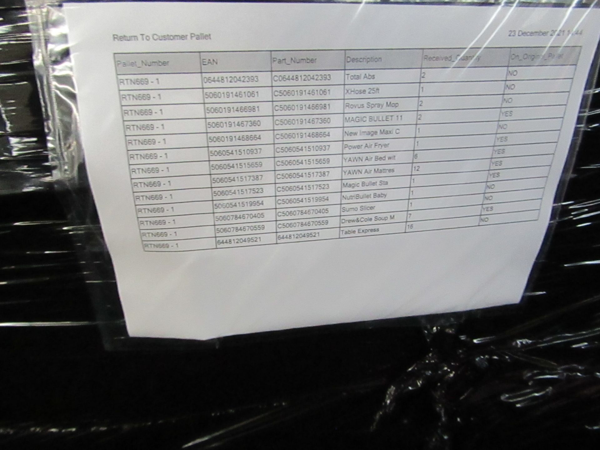 l 1X l PALLET OF RAW CUSTOMER RETURN NON ELECTRICAL ITEMS FROM A LARGE ONLINE RETAILER l PALLET