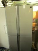 Sharp Ion Plasmacluster 4 zone American fridge freezer, powers onn but unable to check if works as