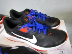 Nike Black & Orange Running Trainers, new and boxed, Size 7.5 Uk
