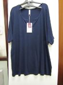 Sheego Womens Navy T Shirt size 26/28 new with tag