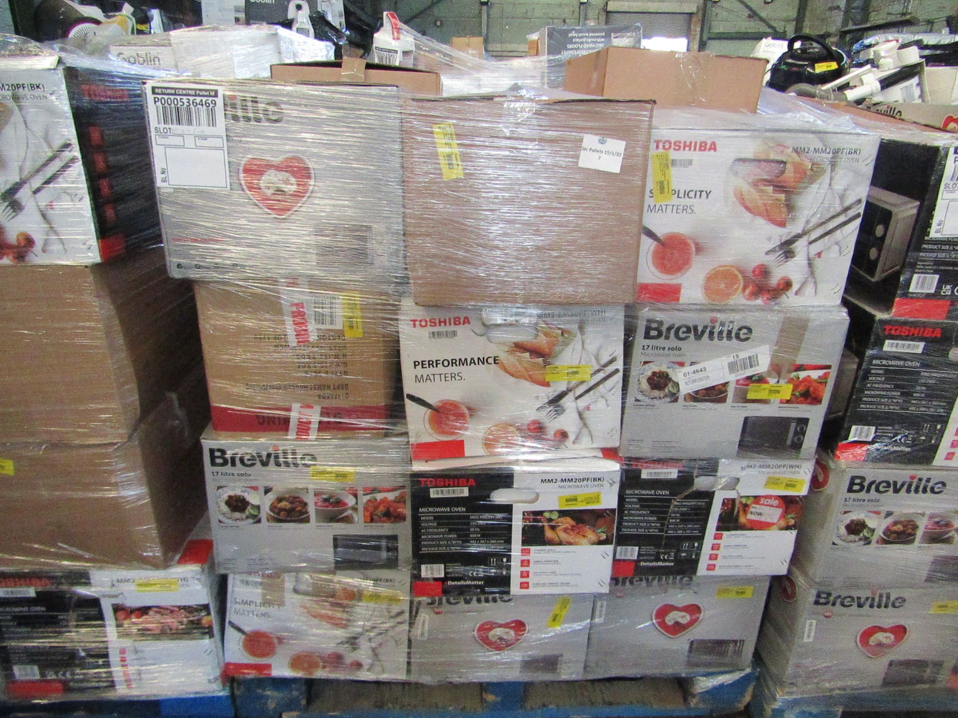 | 1X | PALLET OF 24 X TOSHIBA, BREVILLE & NON ORIGINAL BOXED, | UNCHECKED & BOXED | NO ONLINE RESALE