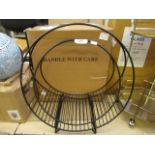 1 x Two Round Log Holders SKU COX-1731083 TOTAL RRP £195 This lot is a completely UNCHECKED. We have