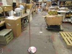 | 1X | COX & COX DOMED GLASS SHADE FLOOR LAMP | COPPER IN COLOUR | GOOD CONDITION BUT VIEWING IS