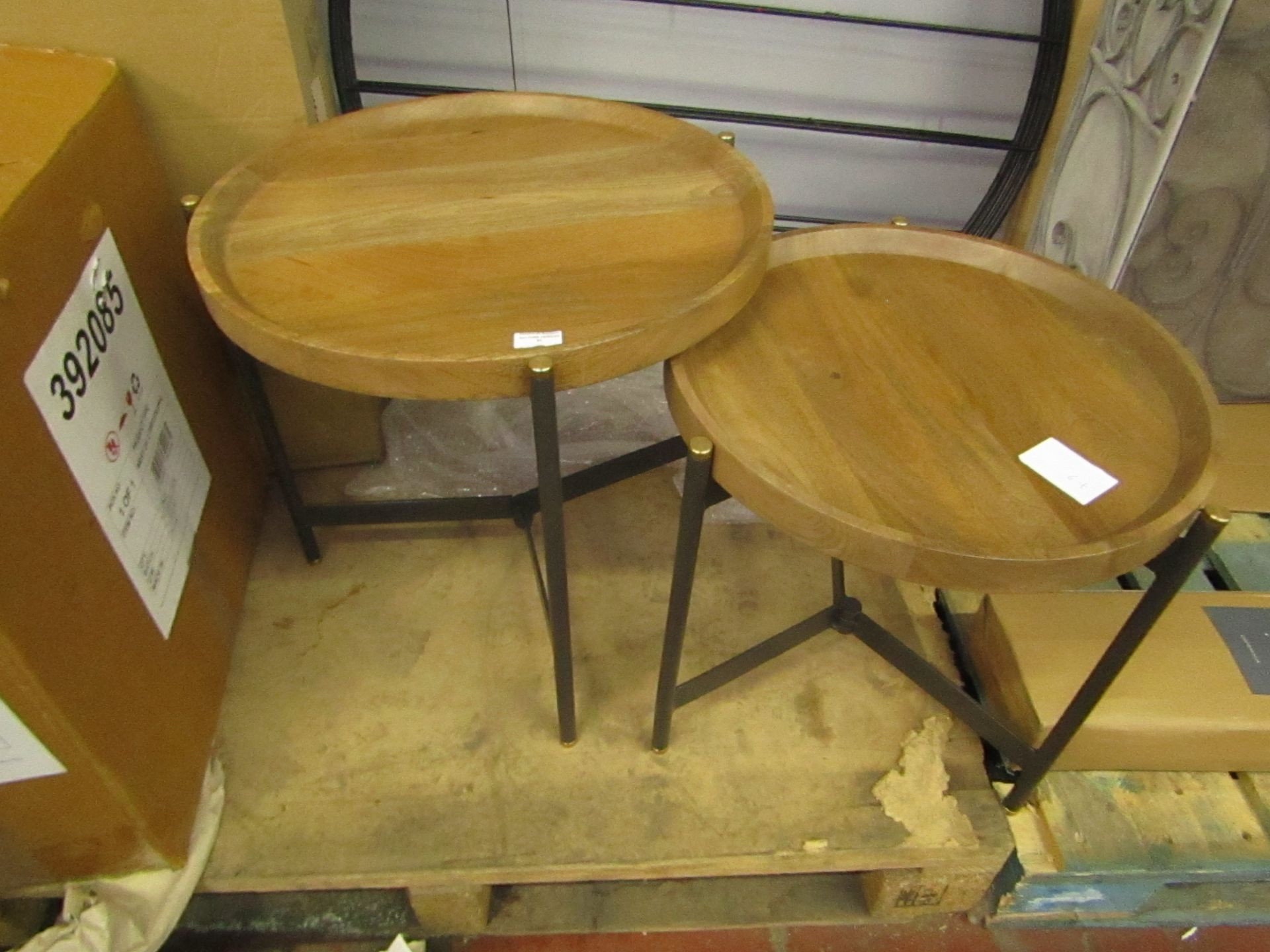 1 x Cox & Cox Two Arbour Nesting Tables RRP £375.00 SKU COX-1228675 TOTAL RRP £375 This lot is a