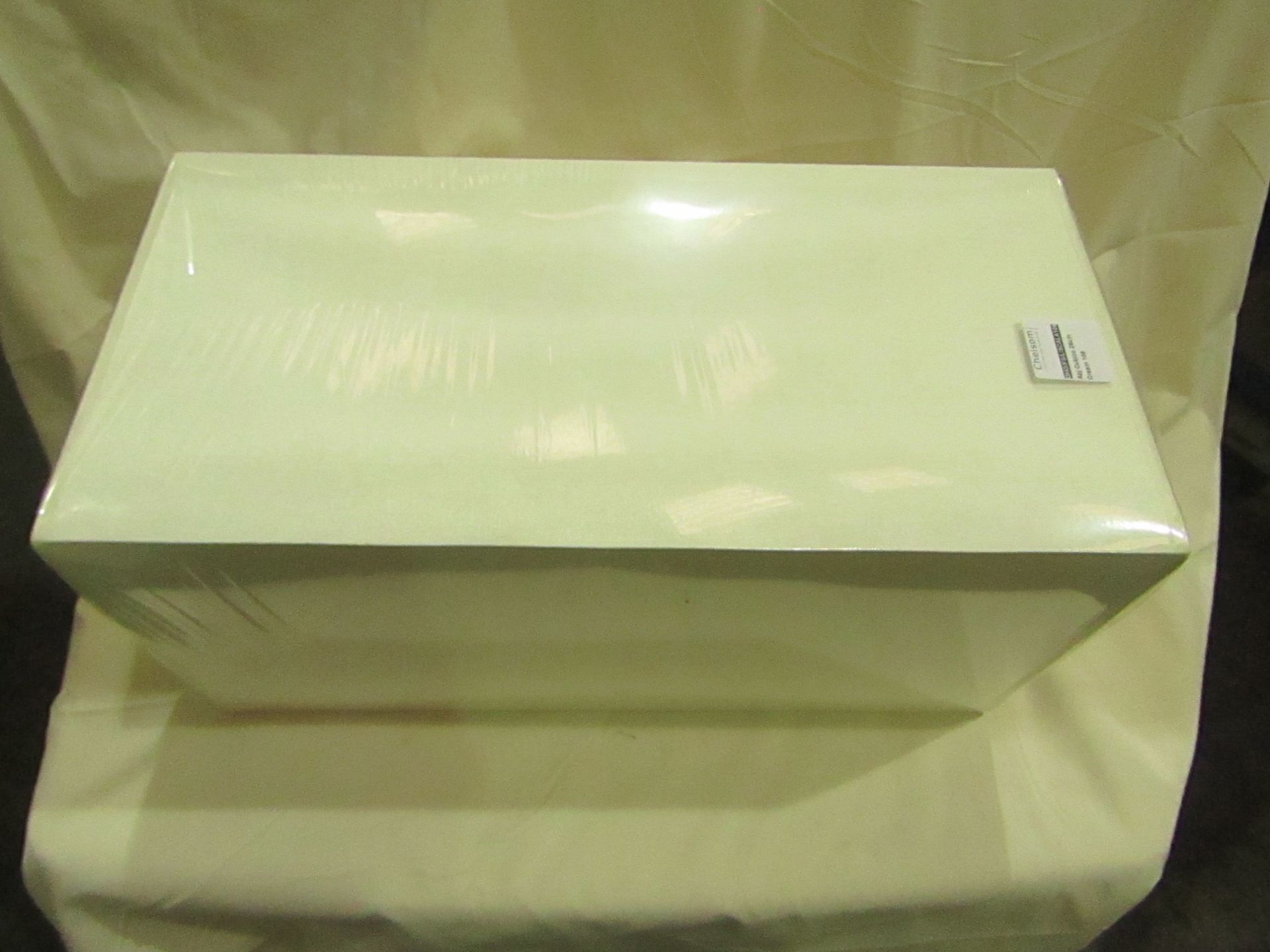 Chelsom - Large Square Designer Light Shade - Cream 25cm - Unused & Packaged.