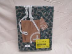 | 1X | MADE.COM COTTON DUVET COVER + 2 PILLOWCASES, KING, PEAKCOCK GREEN | UNCHECKED & PACKAGED |