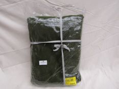 | 1X | MADE.COM 100% LINEN DOUBLE BED SET, MOSS GREEN | UNCHECKED & PACKAGED |