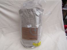 | 1X | MADE.COM PALE TAUPE CURTAINS, 135X260CM | UNCHECKED & PACKAGED |