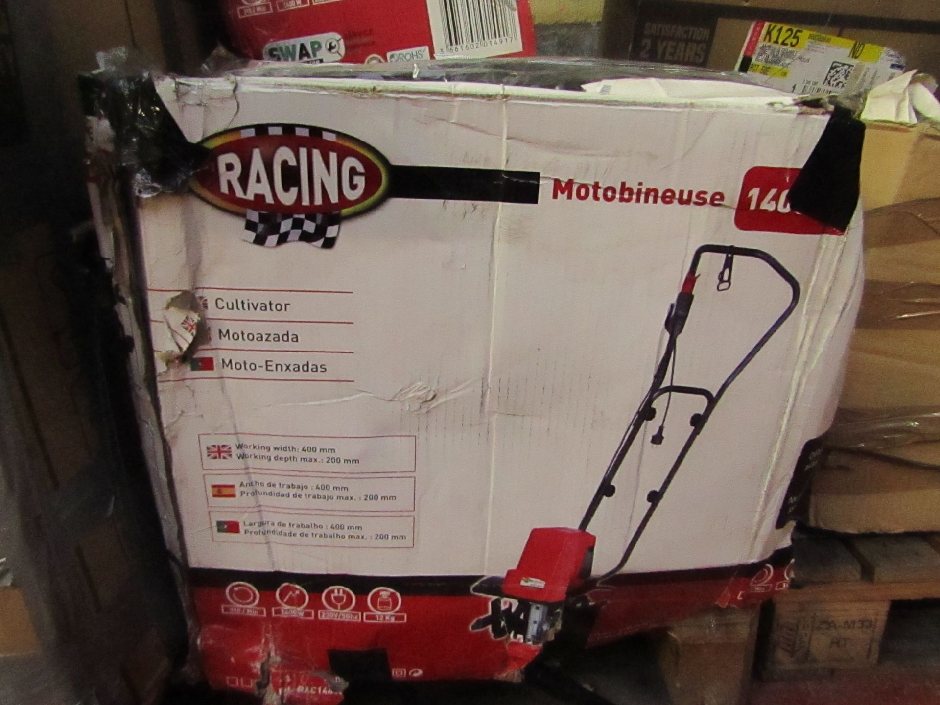 1x Racing - Corded 1400w Electric Cultivator - RAC750ET Unchecked and Untested - RRP ?130 @ Leroy