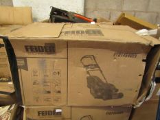 1x Feider - FTDT4640ES Petrol Lawn Mower - Used Condition - Unchecked and Untested - RRP ?399. @