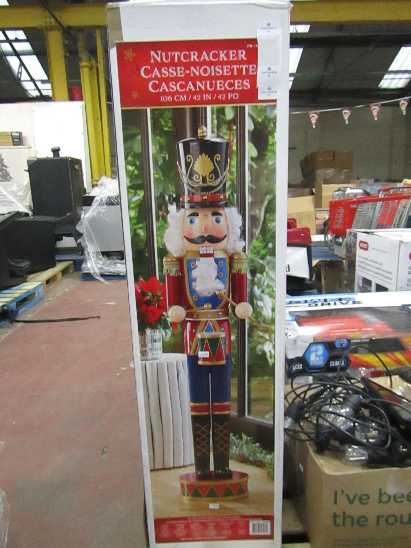 106cm Nutcracker ornament, boxed and unchecked