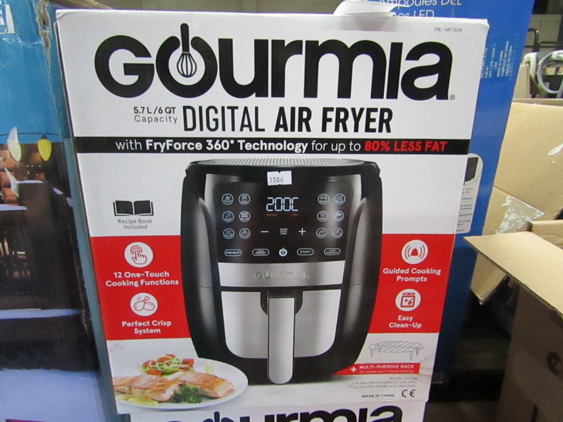 Gourmia Digital Airt fryer, unchecked and boxed