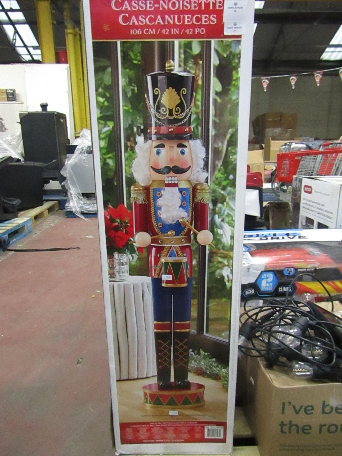 106cm Nutcracker ornament, boxed and unchecked