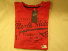 Mans World T/Shirt Red Size 3 X/L New With Tags