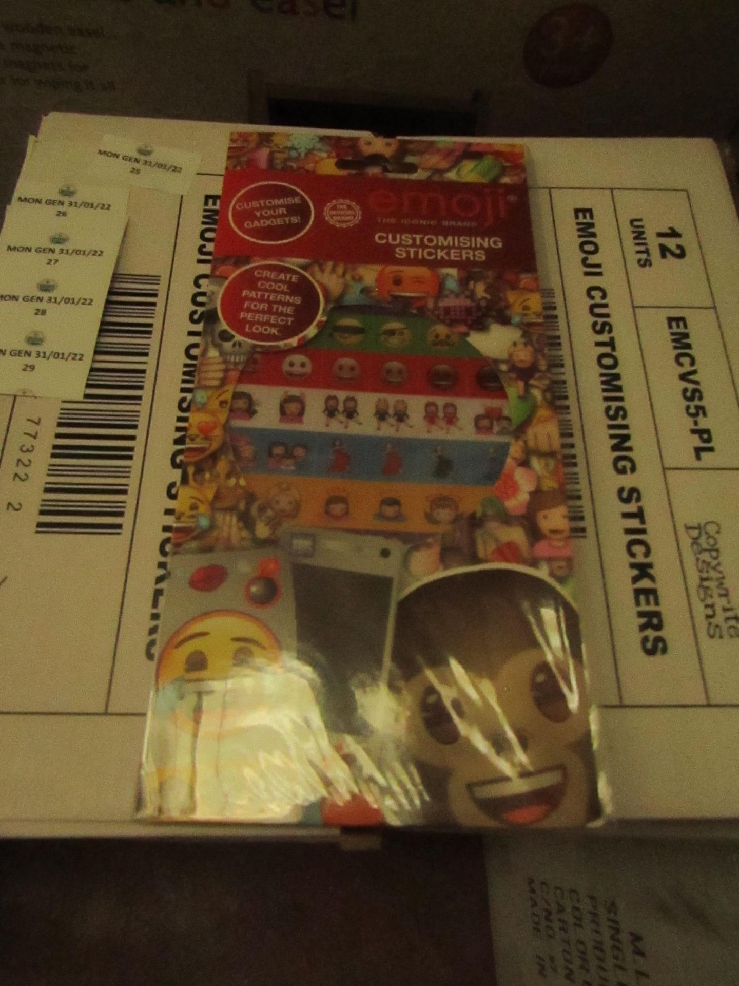 2x Boxes Containing 12 Per Box Copywrite Designs Emoji