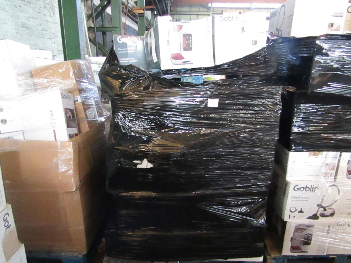 Pallets of electricals and other retail stock