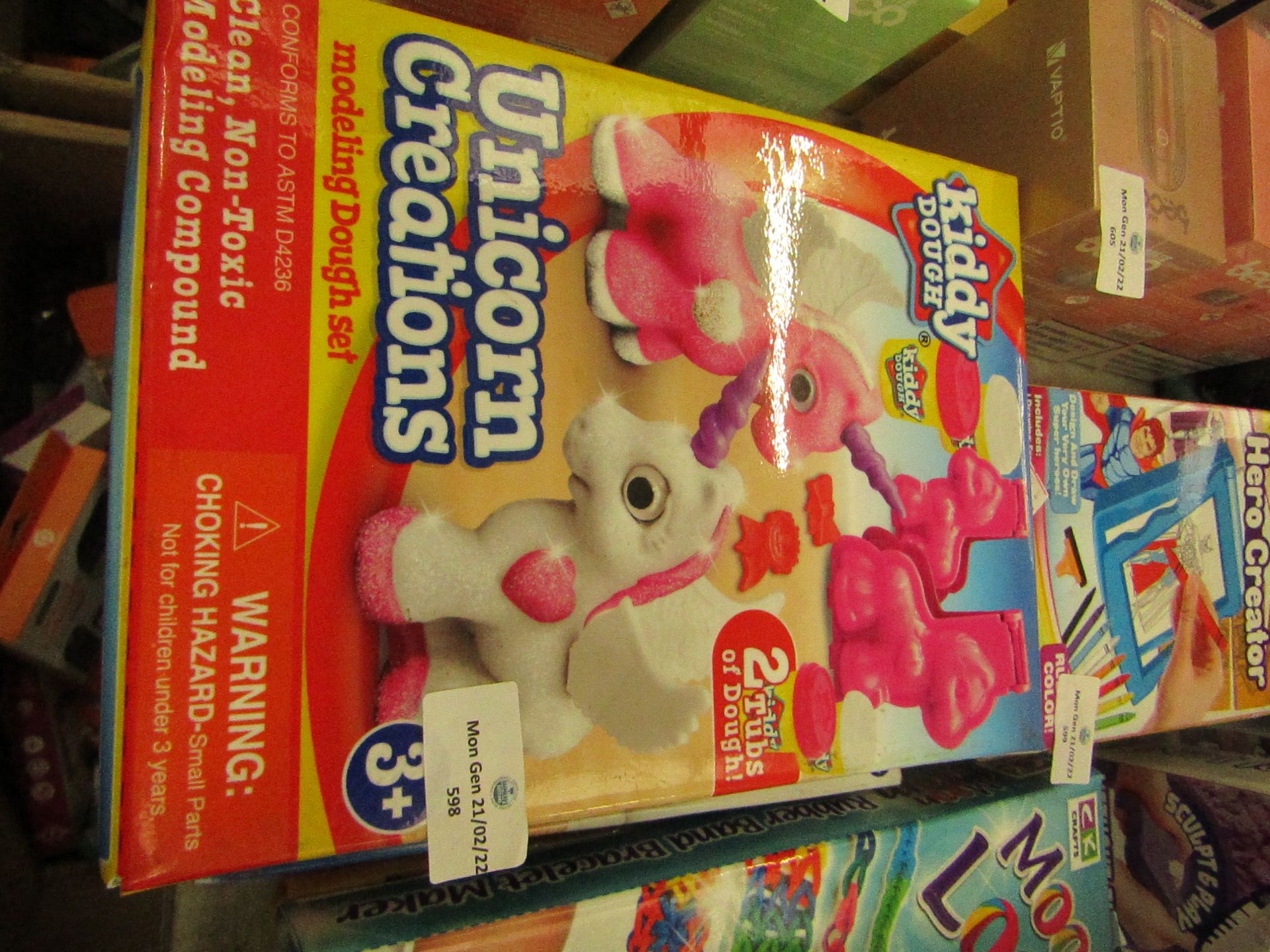 1x Kiddy Dough - Unicorn Creations - Unused & Boxed. 1x Creative Kids - Goozooka Slime Buddies -