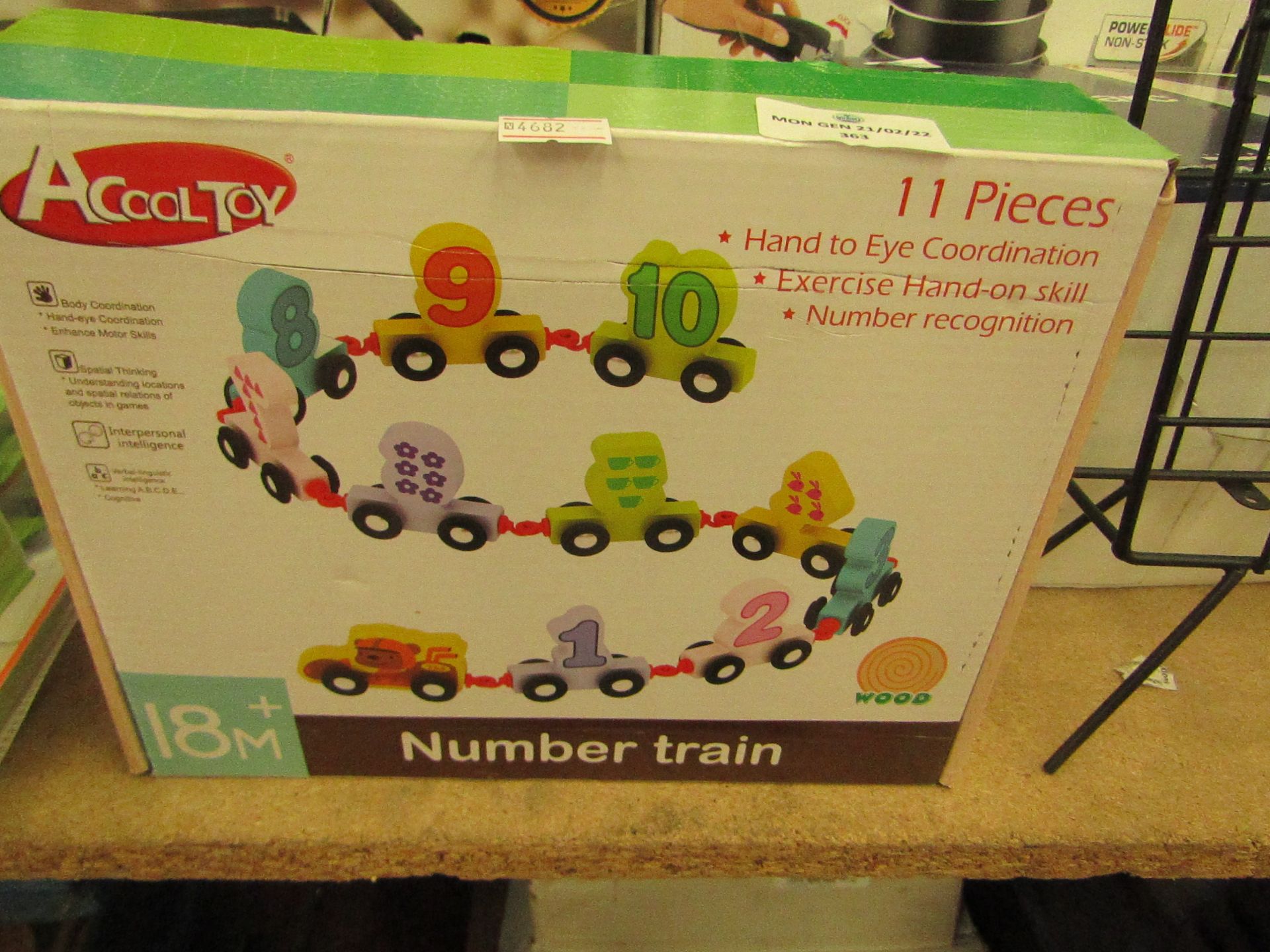 AcoolToy - 11 Piece Coordination Number Train ( 18M+ ) - Unchecked & Boxed.