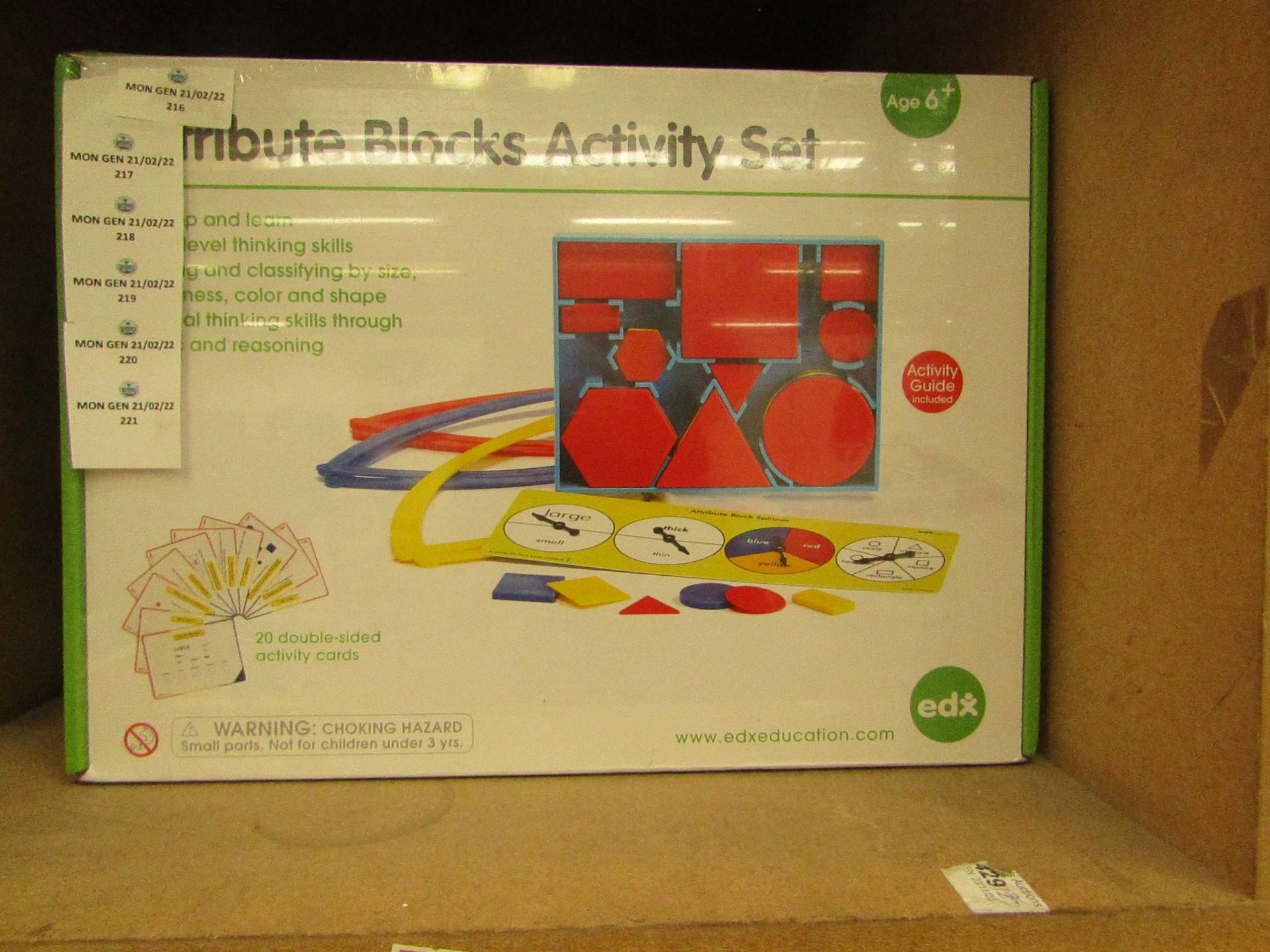 EdxEducation - Attribute Blocks Activity Set ( Age 6+ ) - New & Boxed.