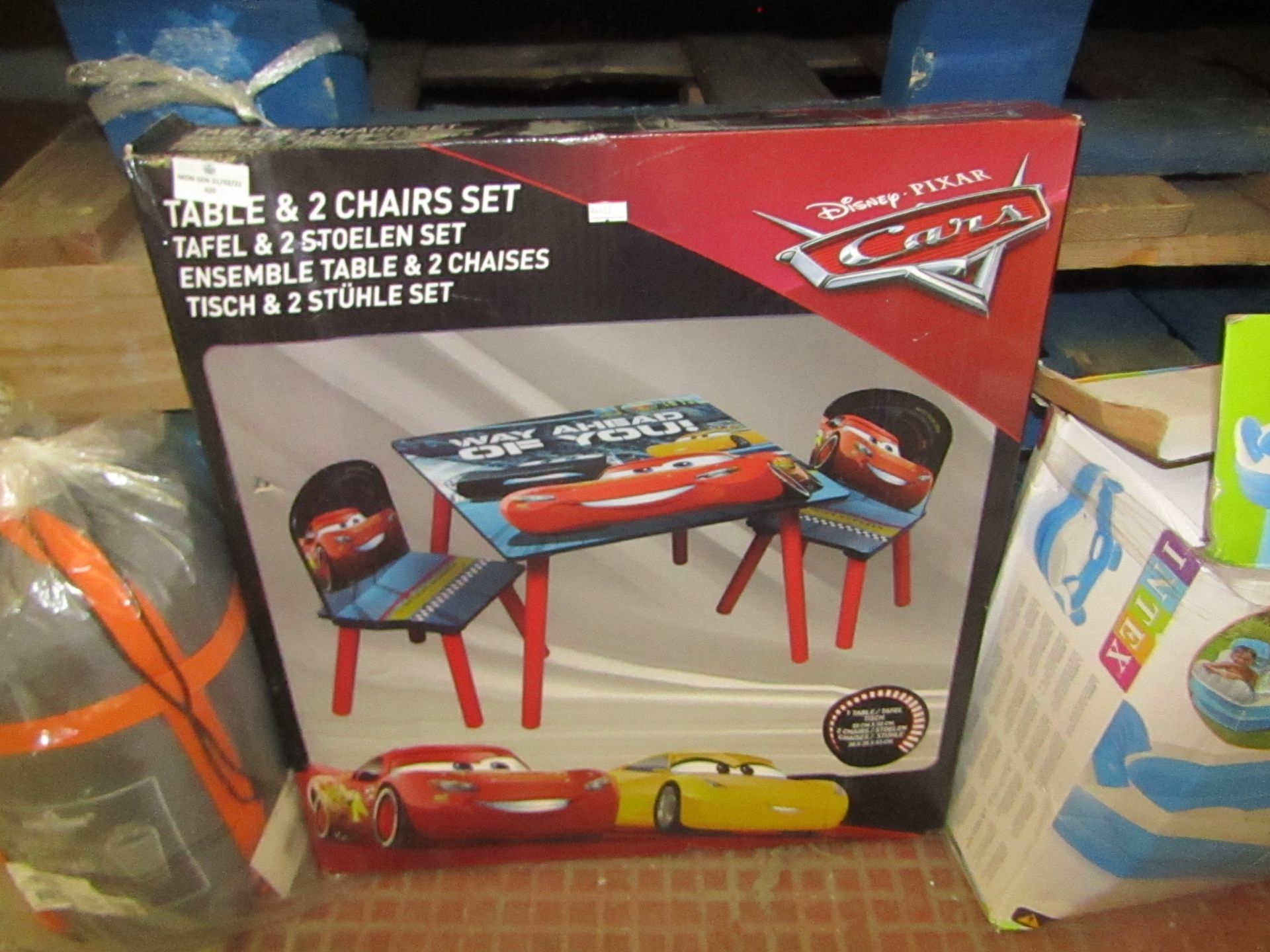 Disney Pixar - Cars Table & 2 Chair Set - Unchecked & Boxed.
