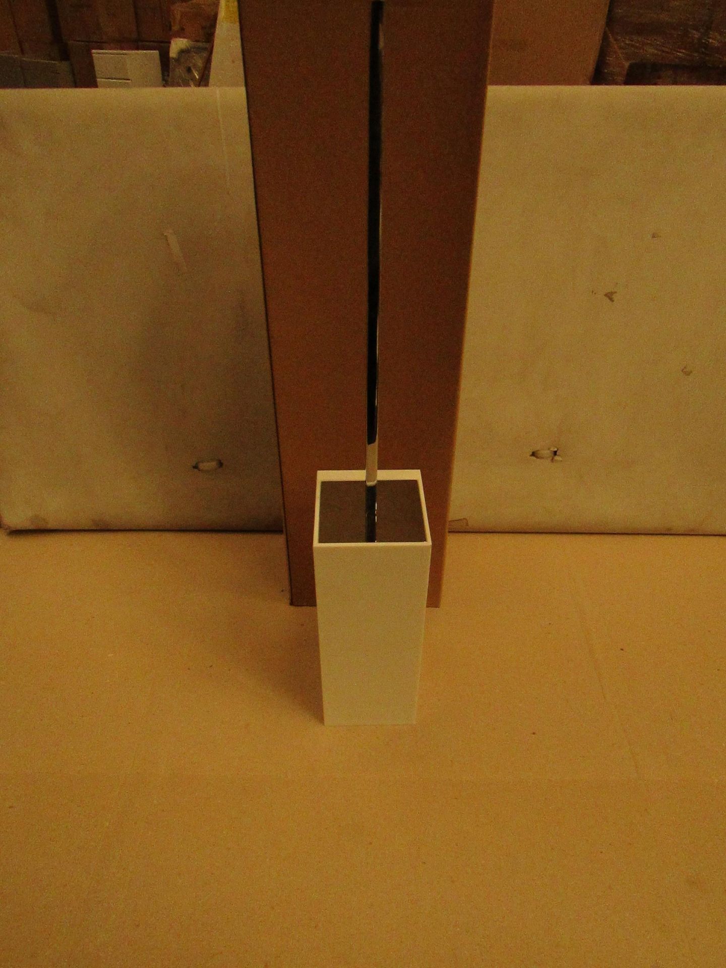 Cosmic - Bathlife Freestanding Or Wall Mountable Toilet Brush - White & Chrome - New & Boxed. - Image 2 of 2